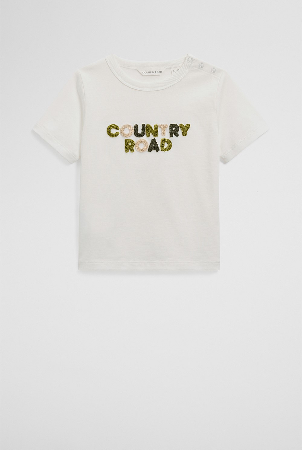 Organically Grown Cotton Boucle Logo T-Shirt