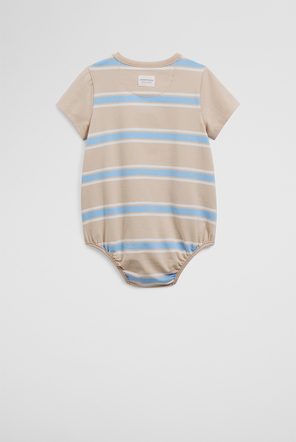 Organically Grown Cotton Logo Stripe Bodysuit
