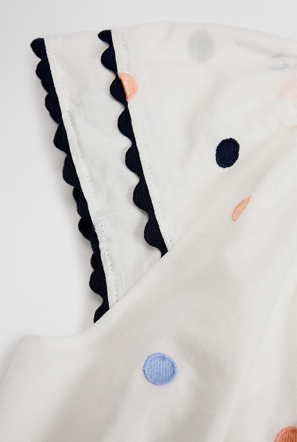 Embroidered Spot Playsuit