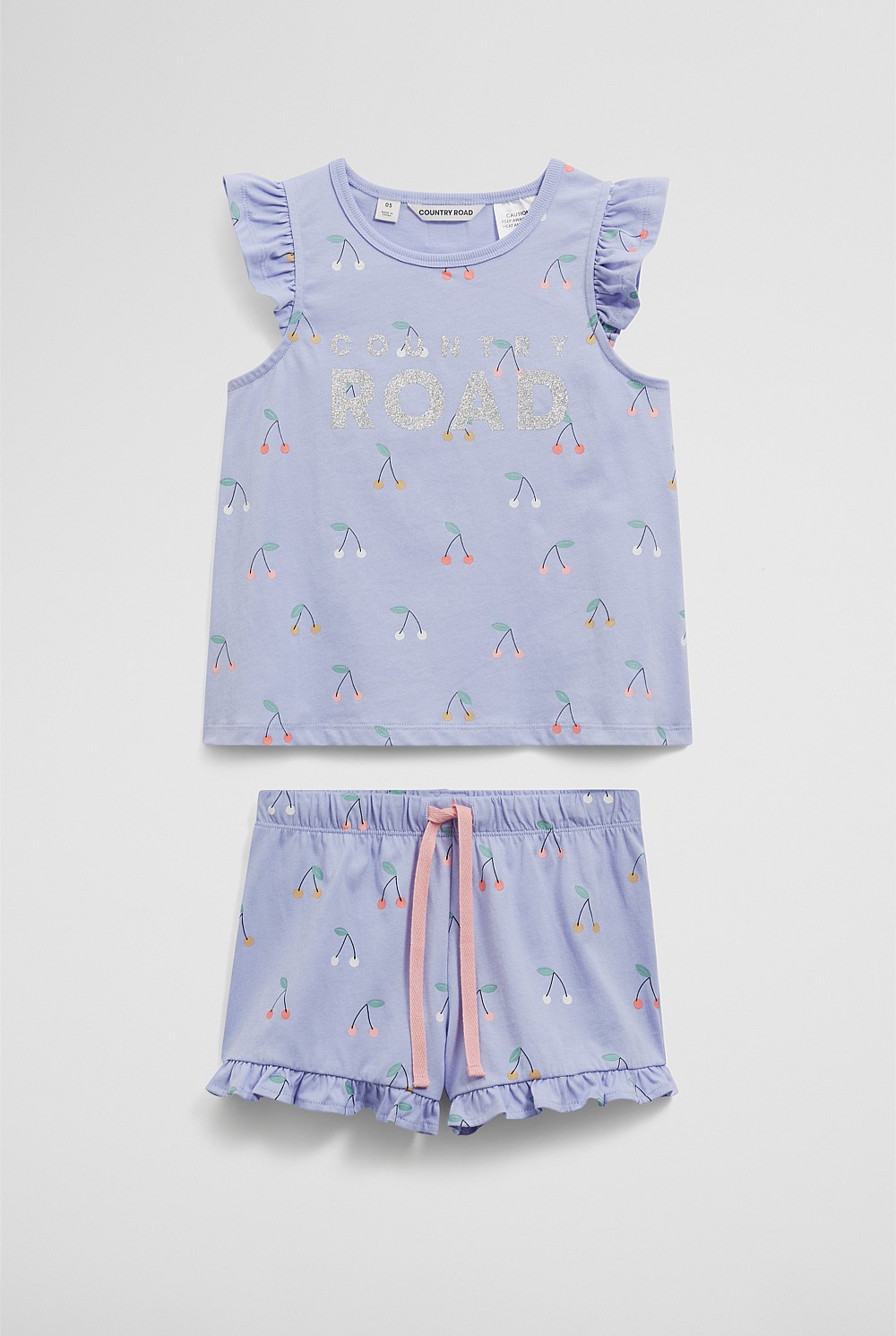 Australian Cotton Cherry Print Pyjama Set