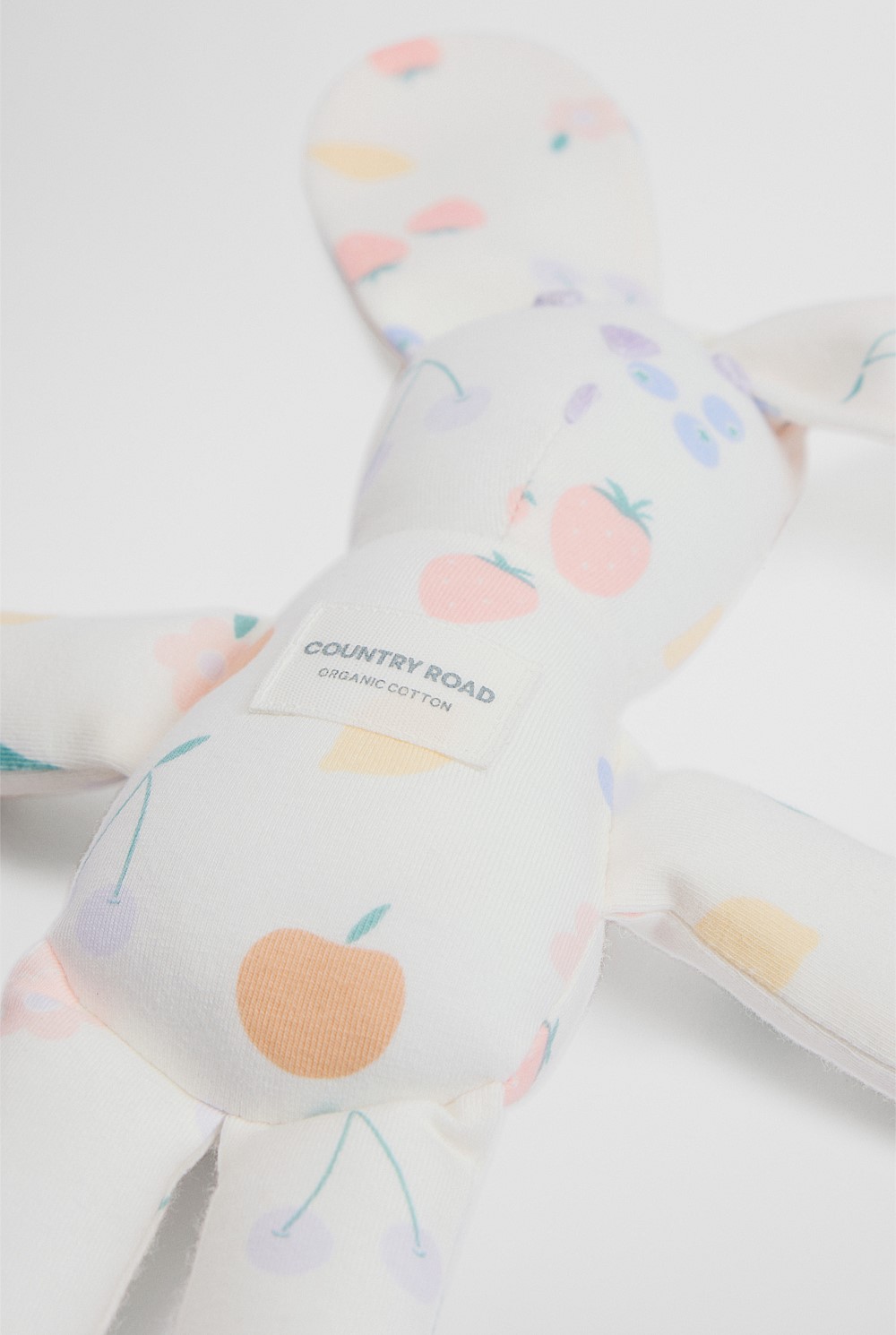 Organically Grown Cotton Fruit Print Bunny
