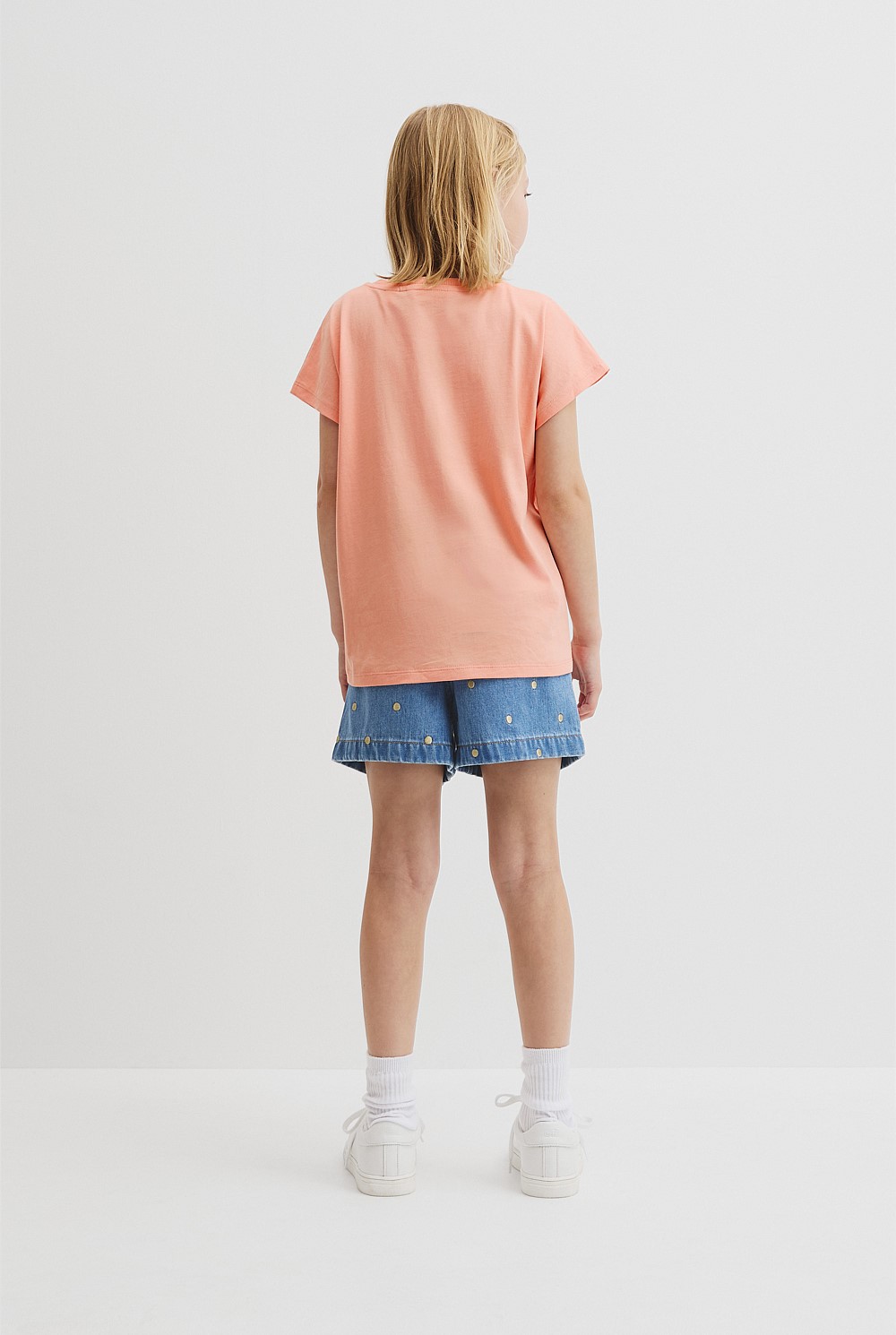 Organically Grown Cotton Sequin Logo T-Shirt