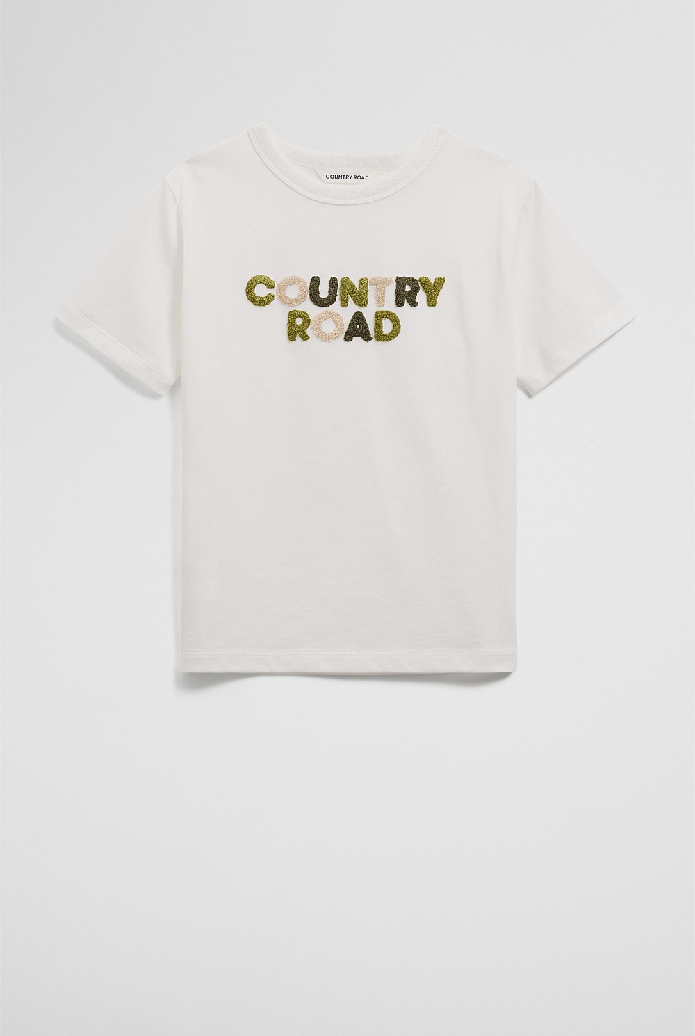 Organically Grown Cotton Boucle Logo T-Shirt