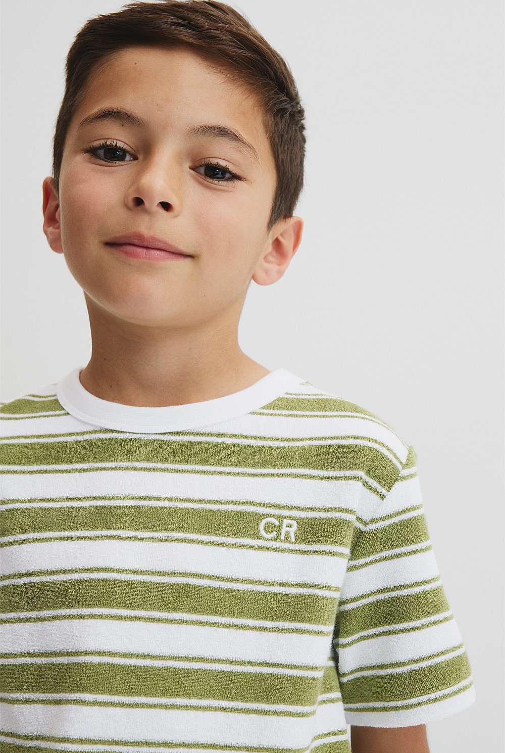 Organically Grown Cotton Relaxed Terry T-Shirt