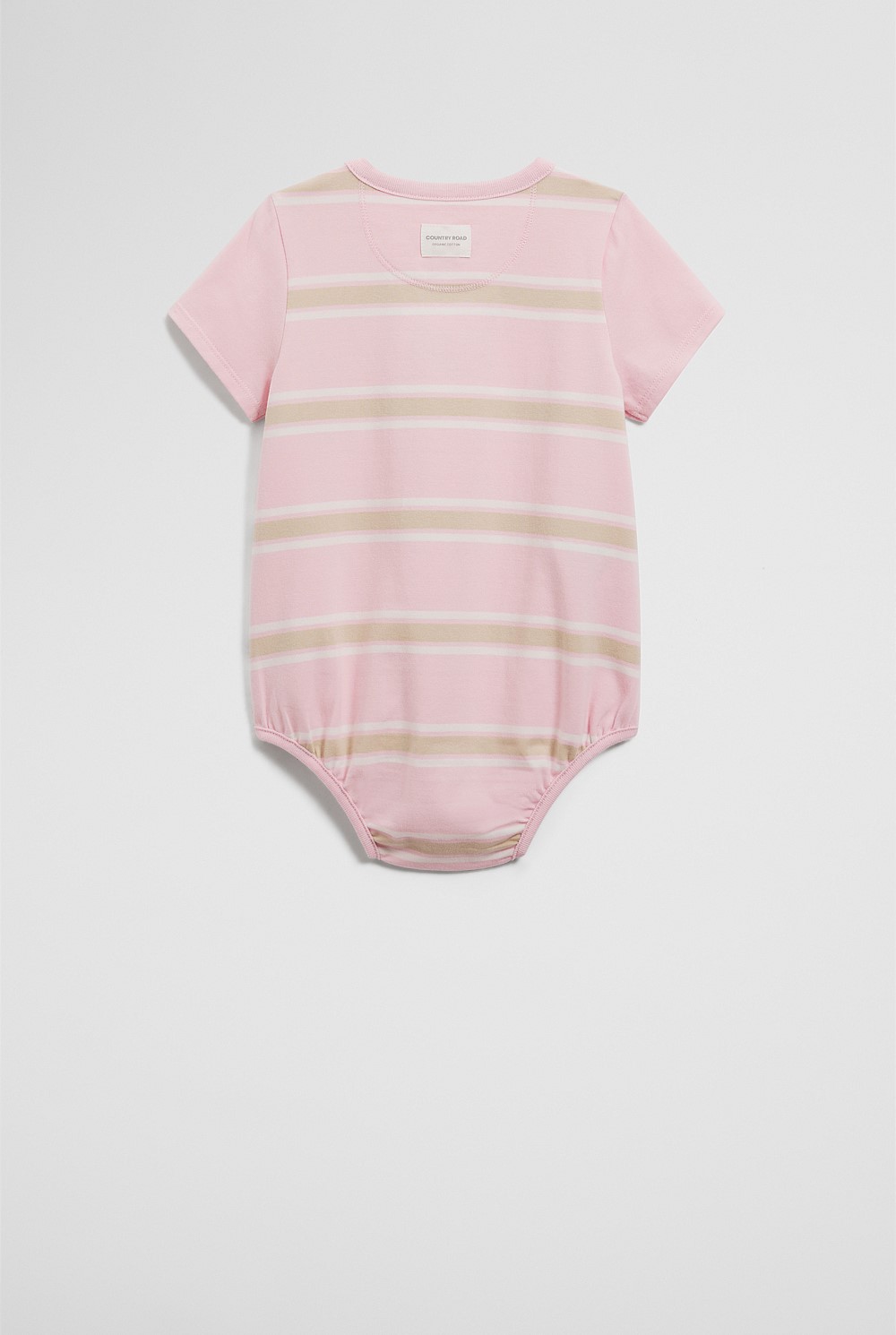 Organically Grown Cotton Logo Stripe Bodysuit