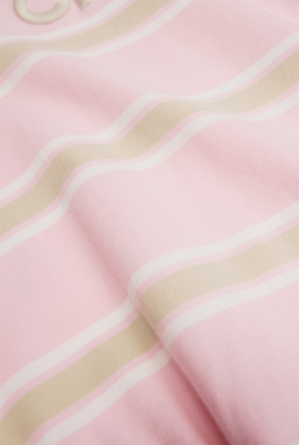 Organically Grown Cotton Logo Stripe Bodysuit