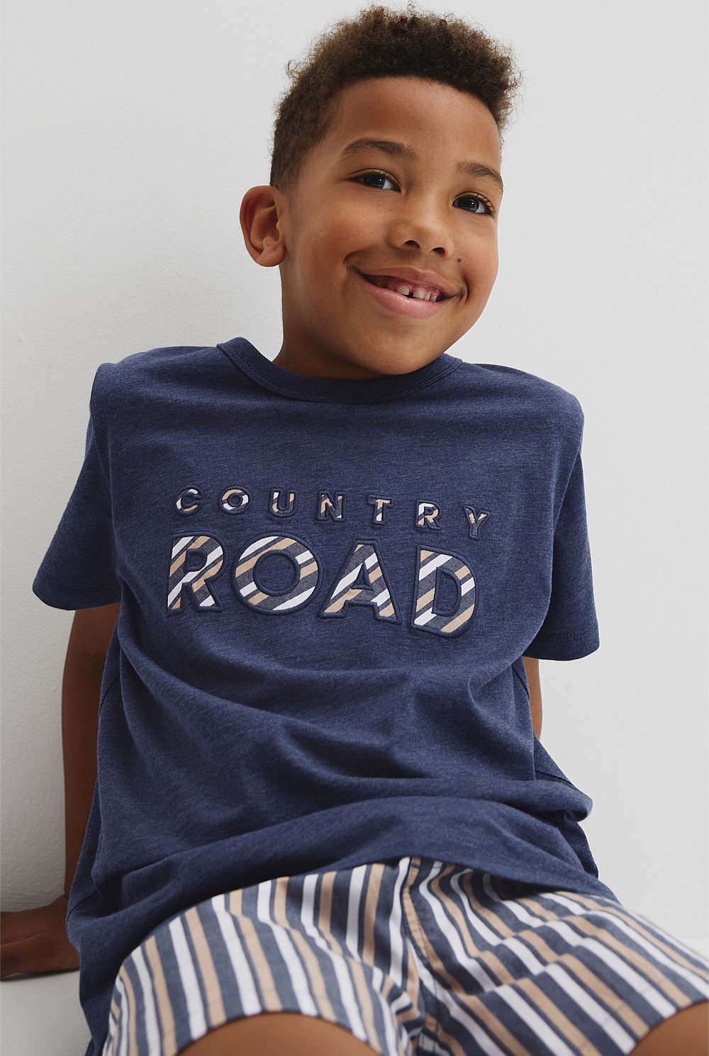 Australian Cotton Stripe Boxer Pyjama Set