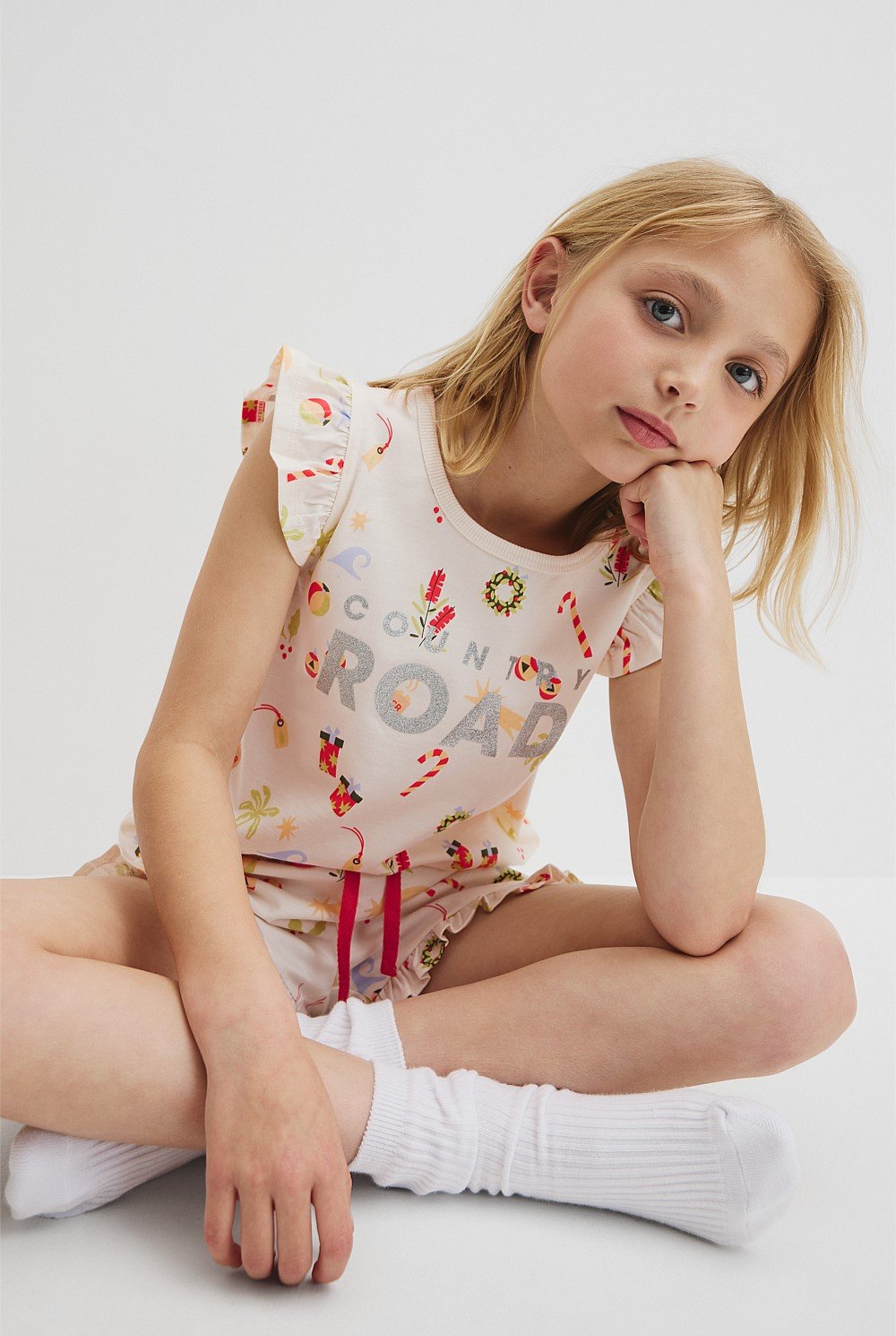 Australian Cotton Festive Print Pyjama Set