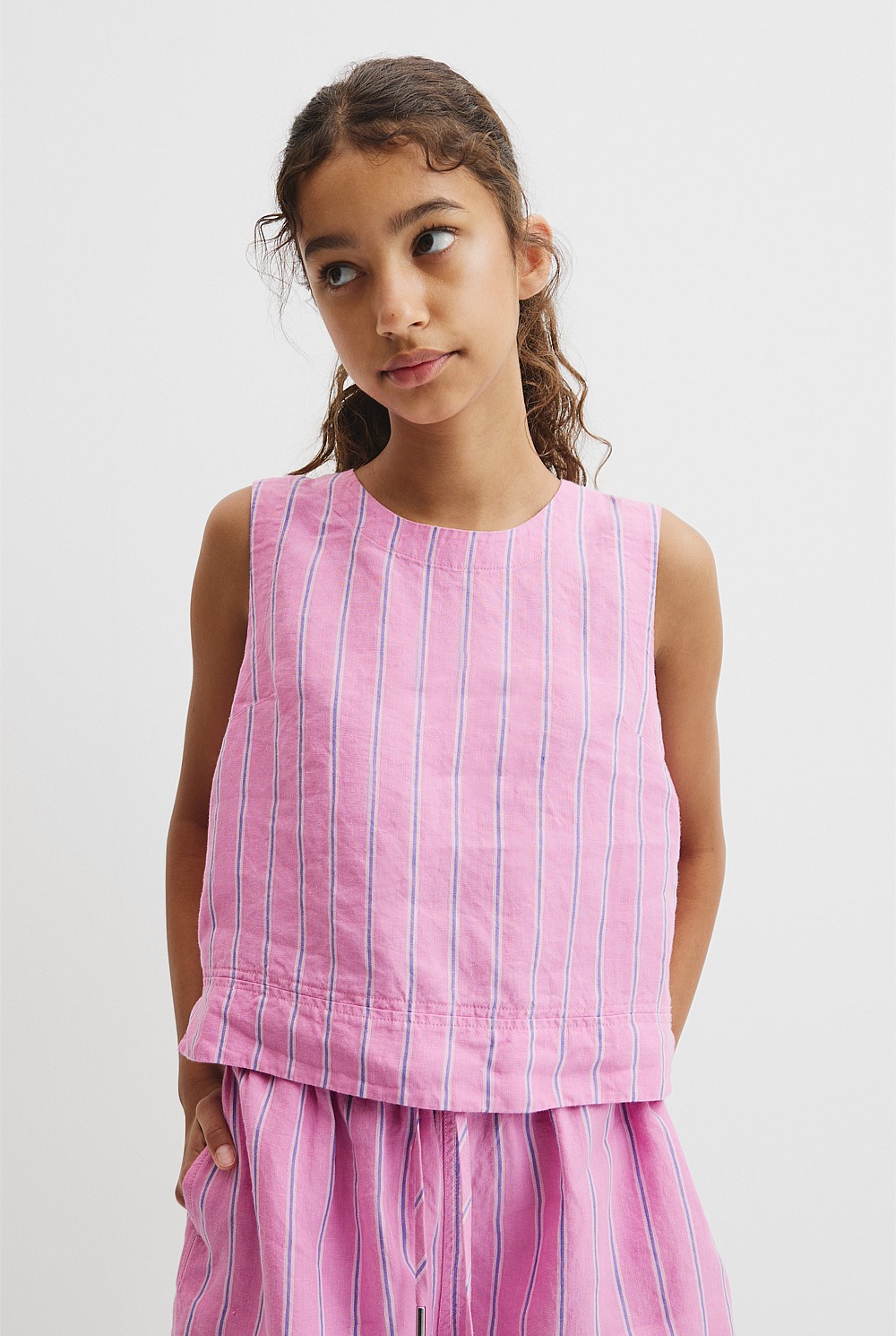 Teen Linen Tank