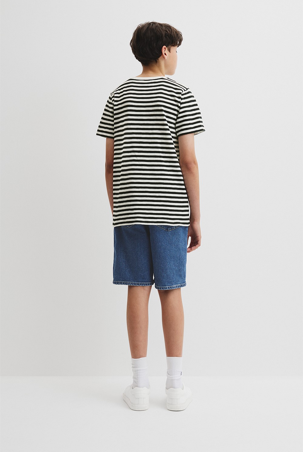 Teen Recycled Cotton Blend Stripe T-Shirt