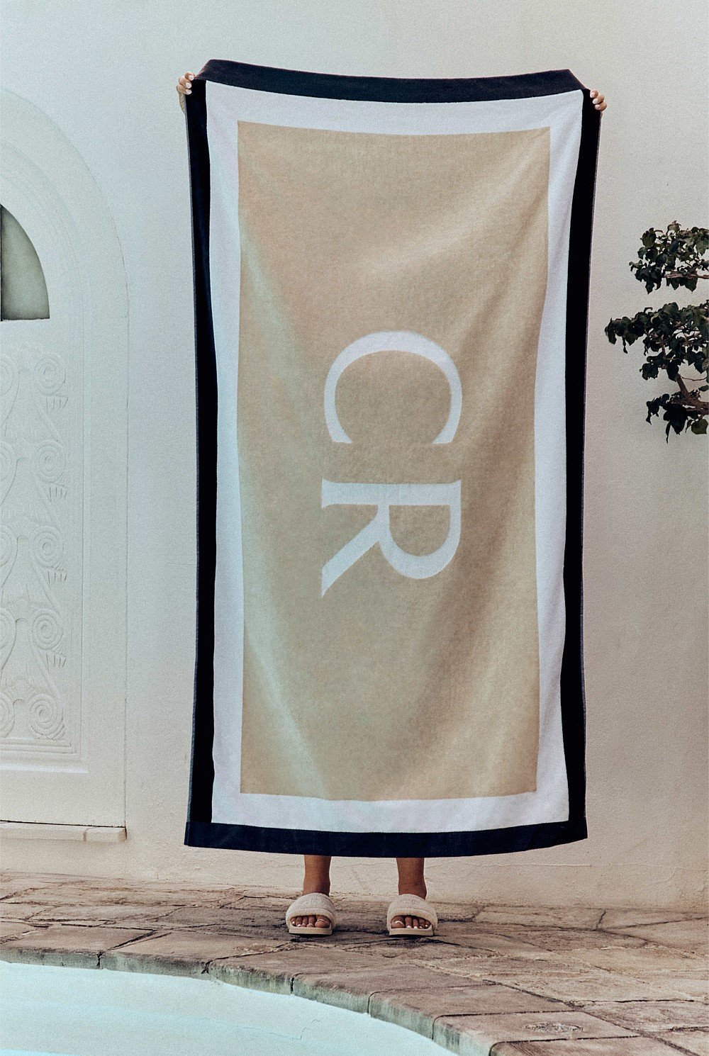 CR Border Australian Cotton Beach Towel