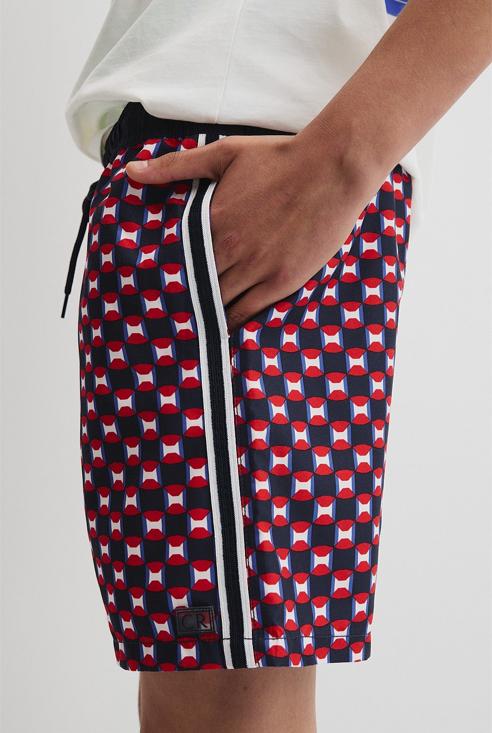 Teen Stripe Detail Board Short