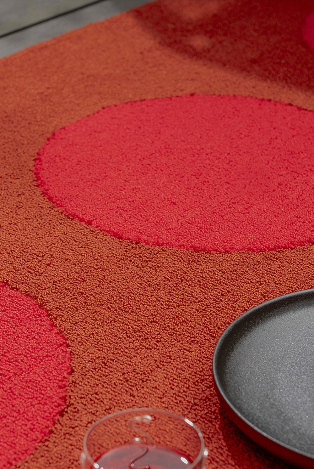 Habitat Festival Dots Red Outdoor Rug 200x140cm