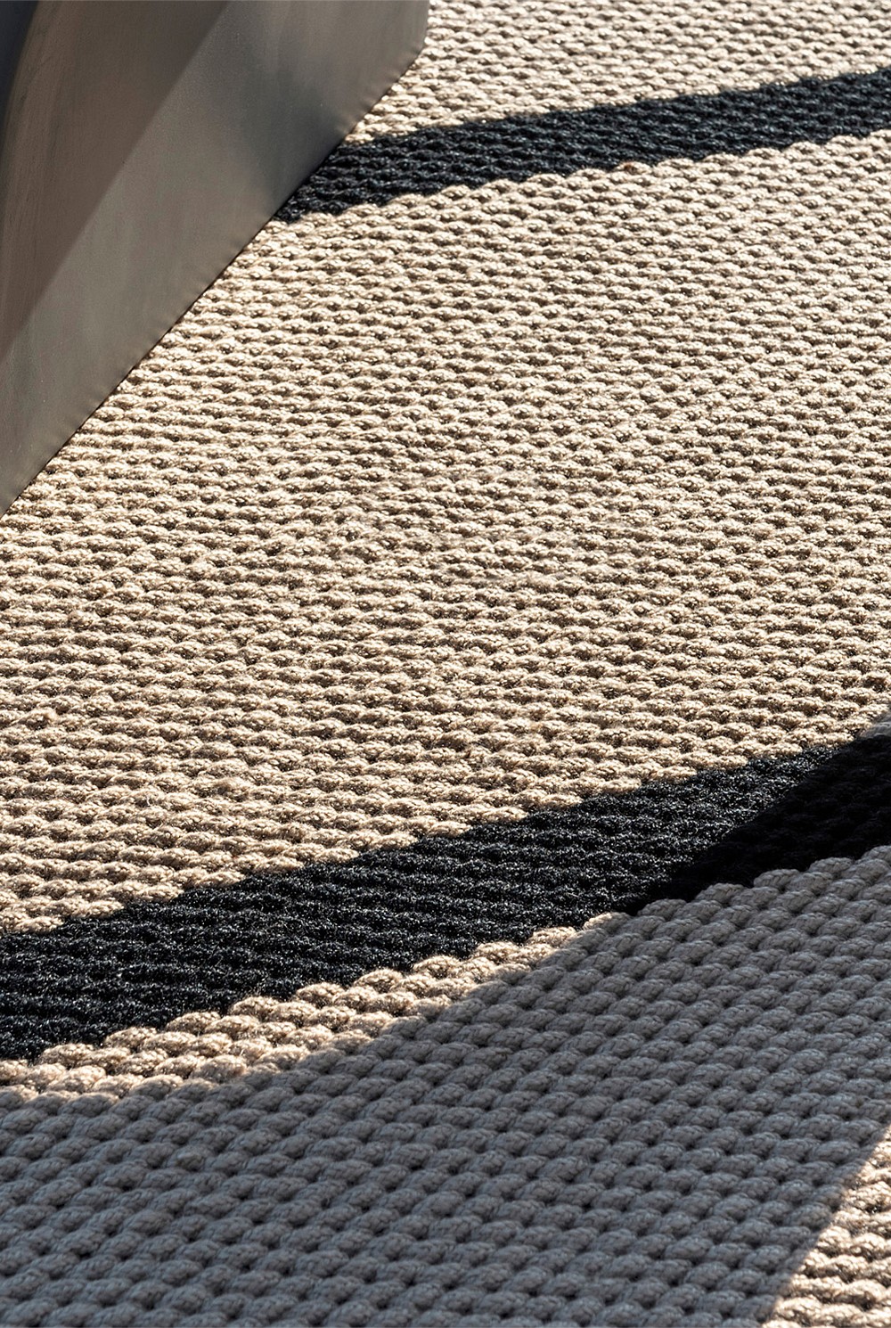 Deck Charcoal Black Outdoor Rug 350x250cm