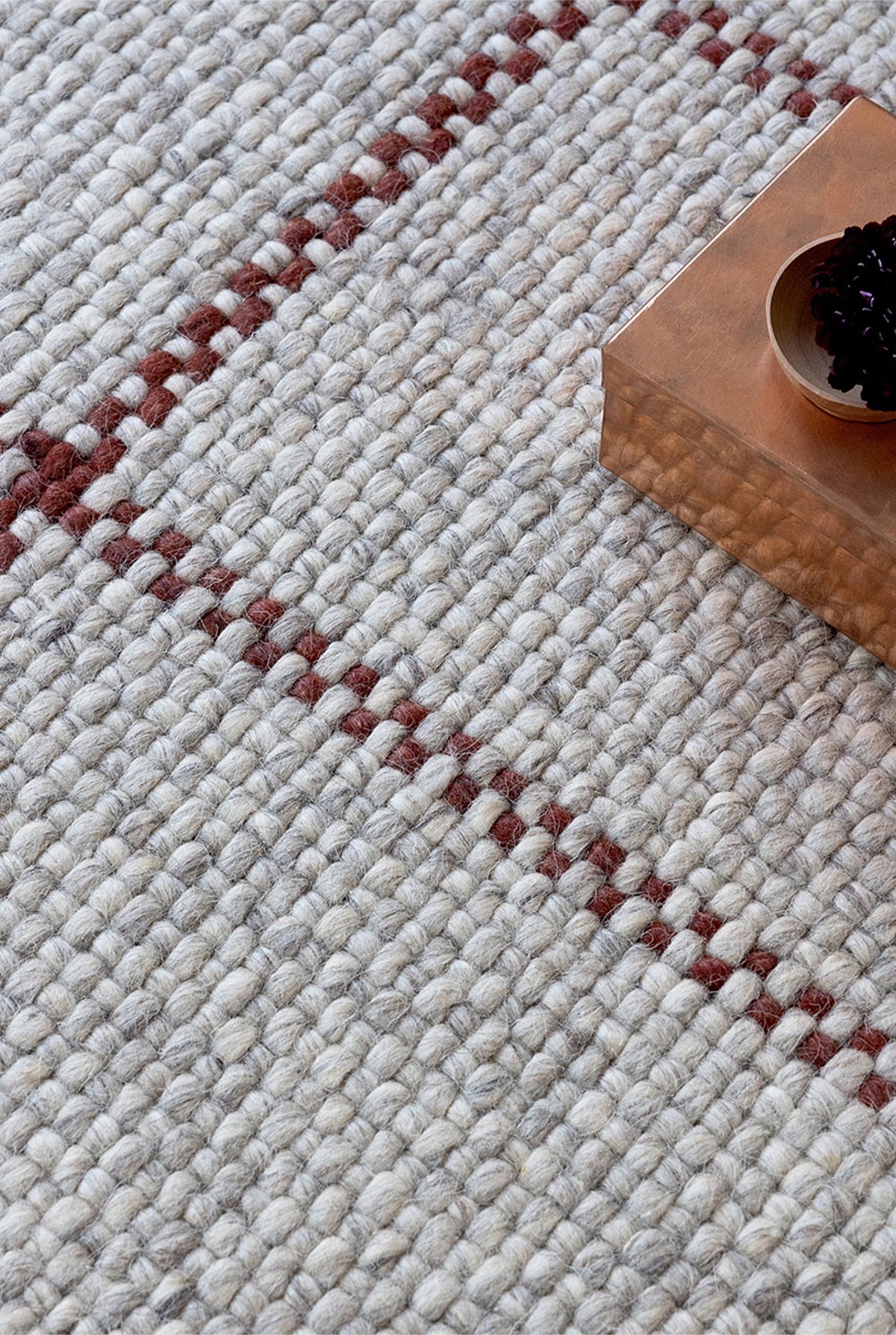 Craft Matter Check Ash Rug 230x160cm