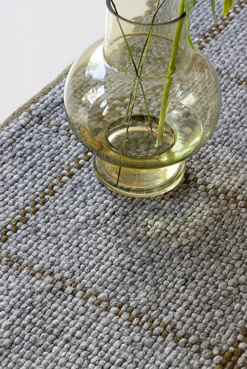 Craft Matter Check Slate Rug 230x160cm