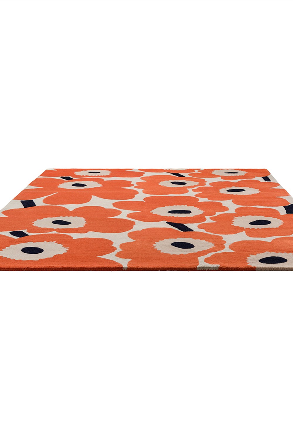 Unikko Orange Red Rug 200x140cm
