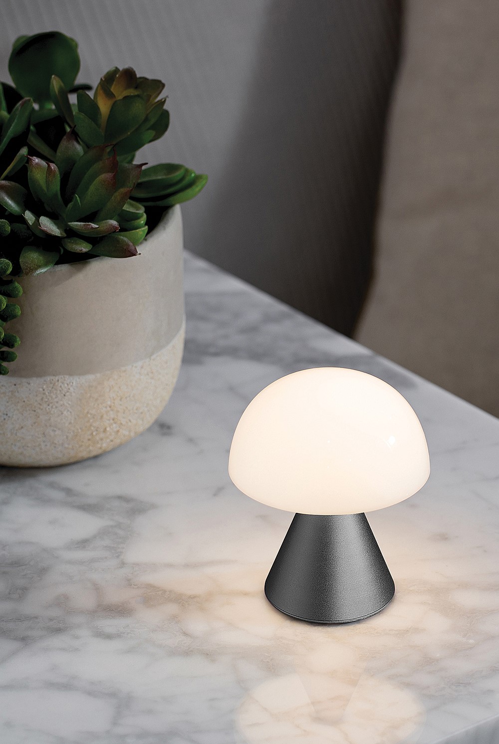 Mina Mini Led Lamp - Gunmetal