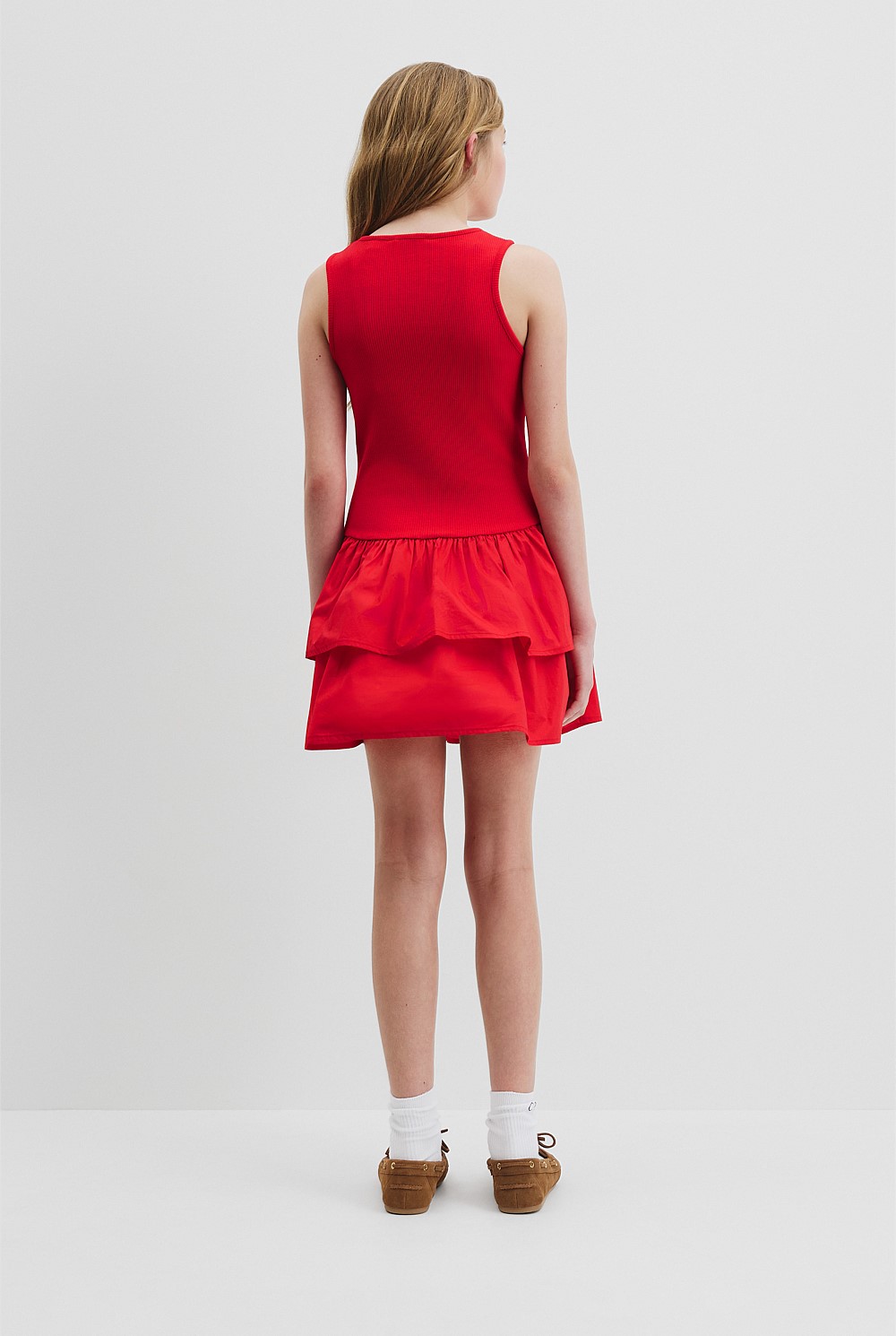 Teen Ruffle Mini Dress