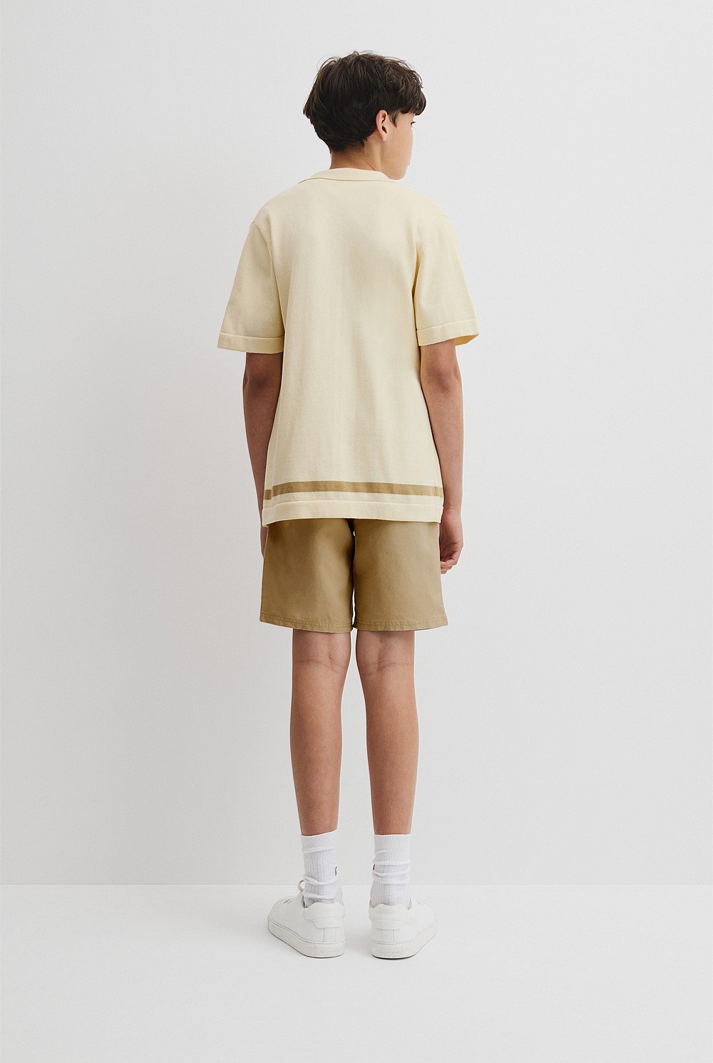 Teen Knit Stripe Detail Shirt