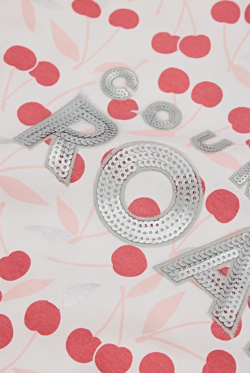 Organically Grown Cotton Sequin Logo T-Shirt