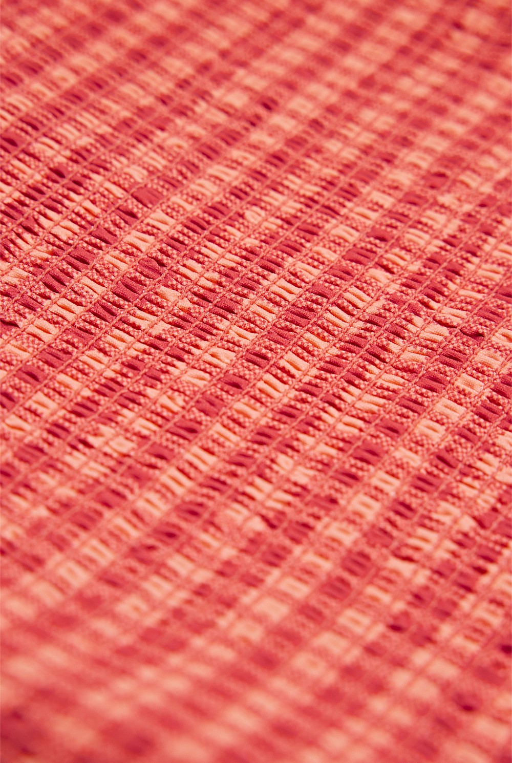 Gingham Shirred Swimsuit