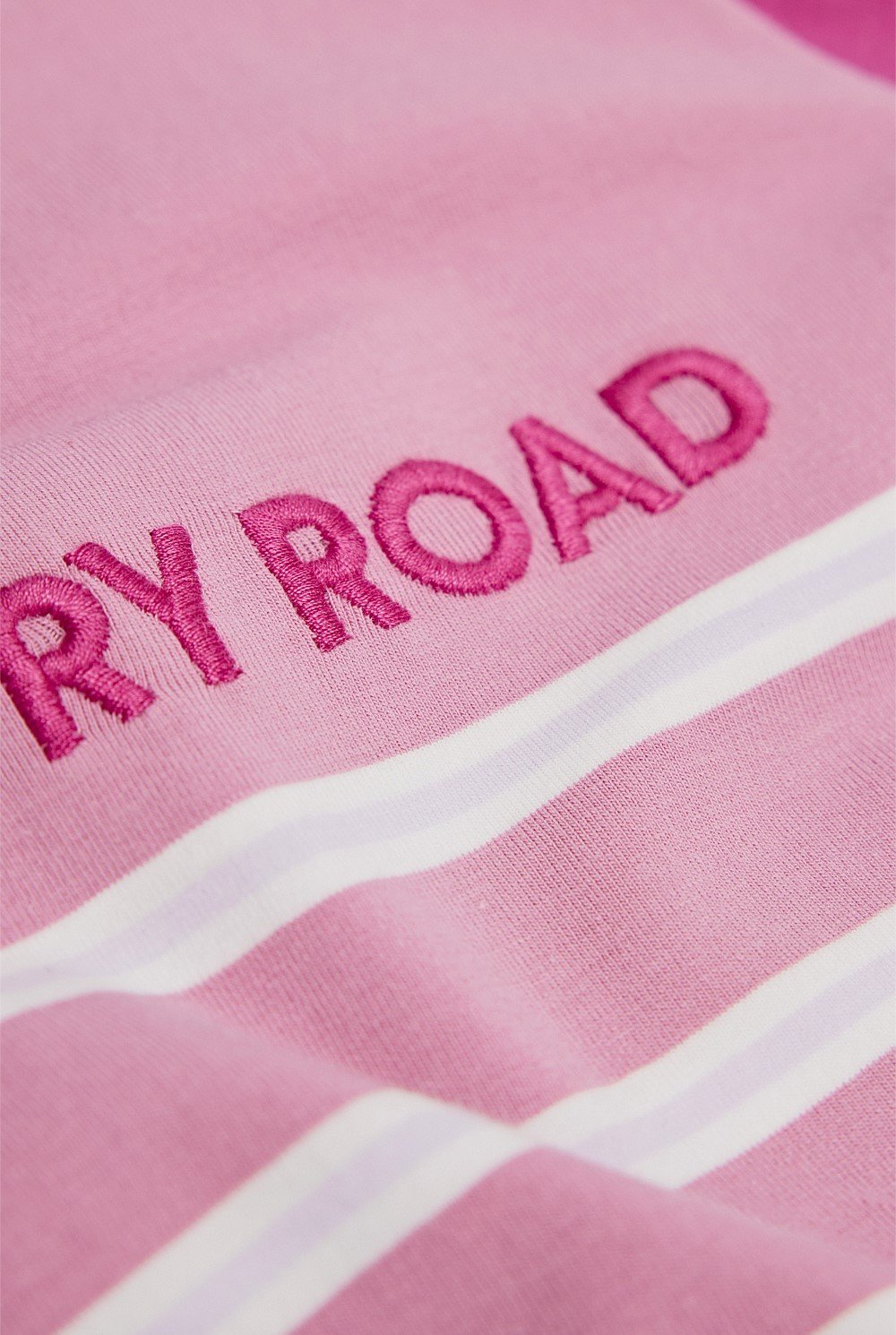 Organically Grown Cotton Stripe Logo T-Shirt Bodysuit