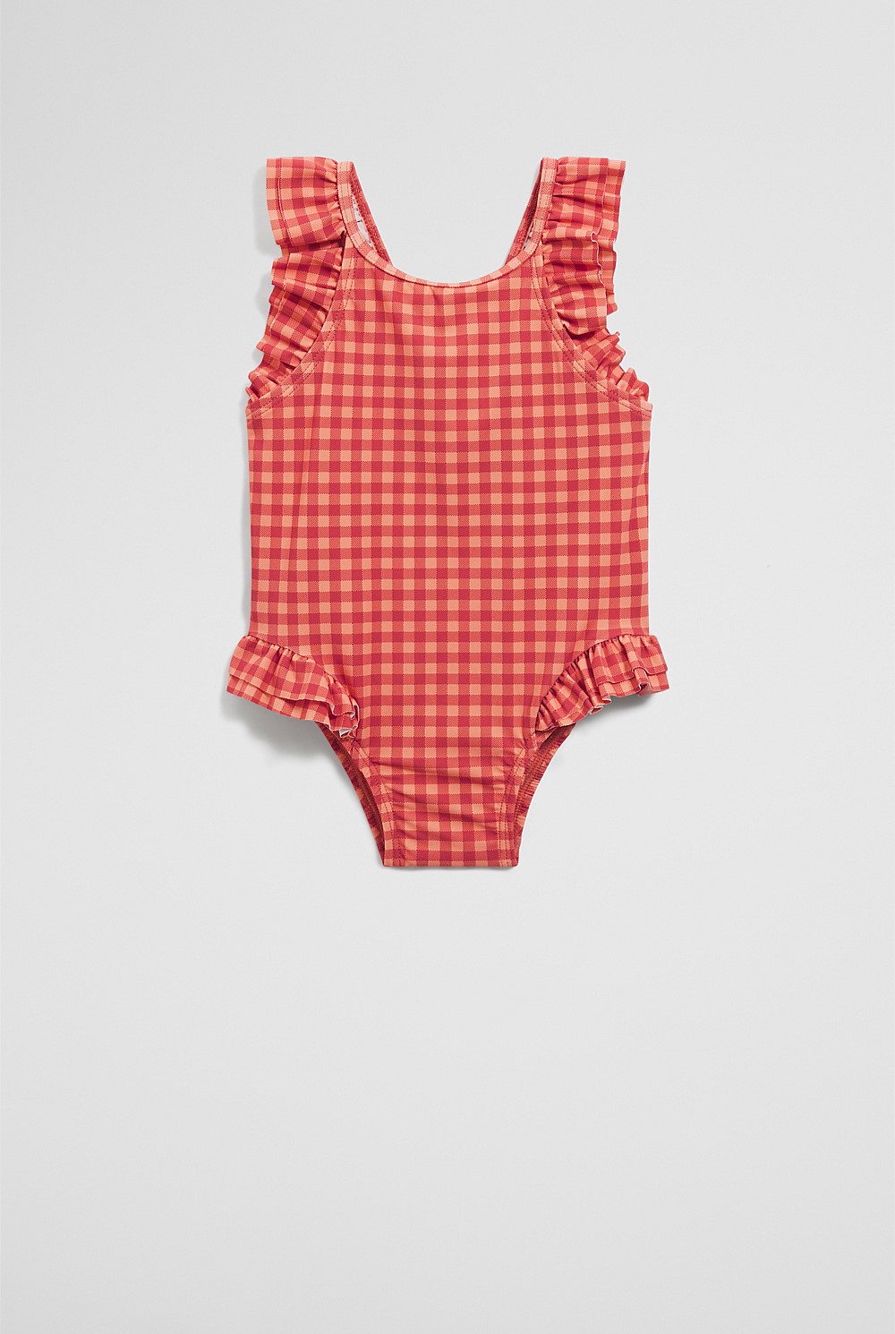 Gingham Frill Bather