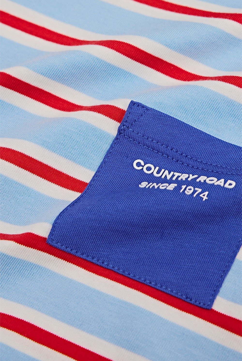 Organically Grown Cotton Stripe Pocket T-Shirt