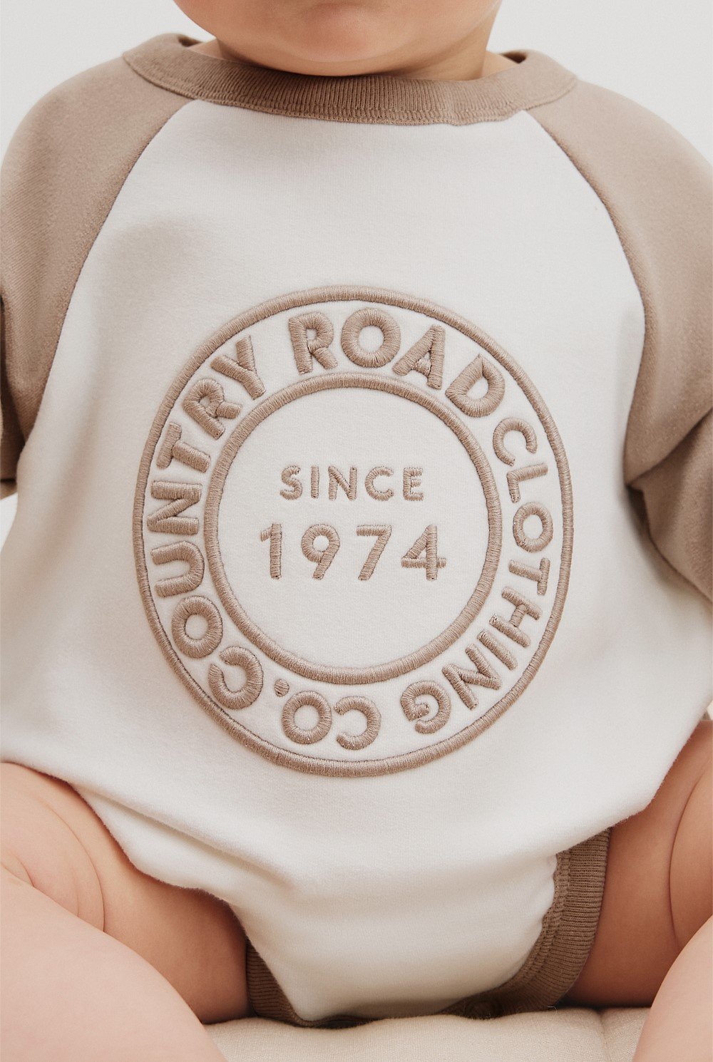Organically Grown Circle Logo Sweat Bodysuit