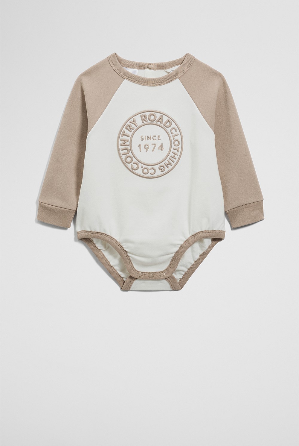 Organically Grown Circle Logo Sweat Bodysuit