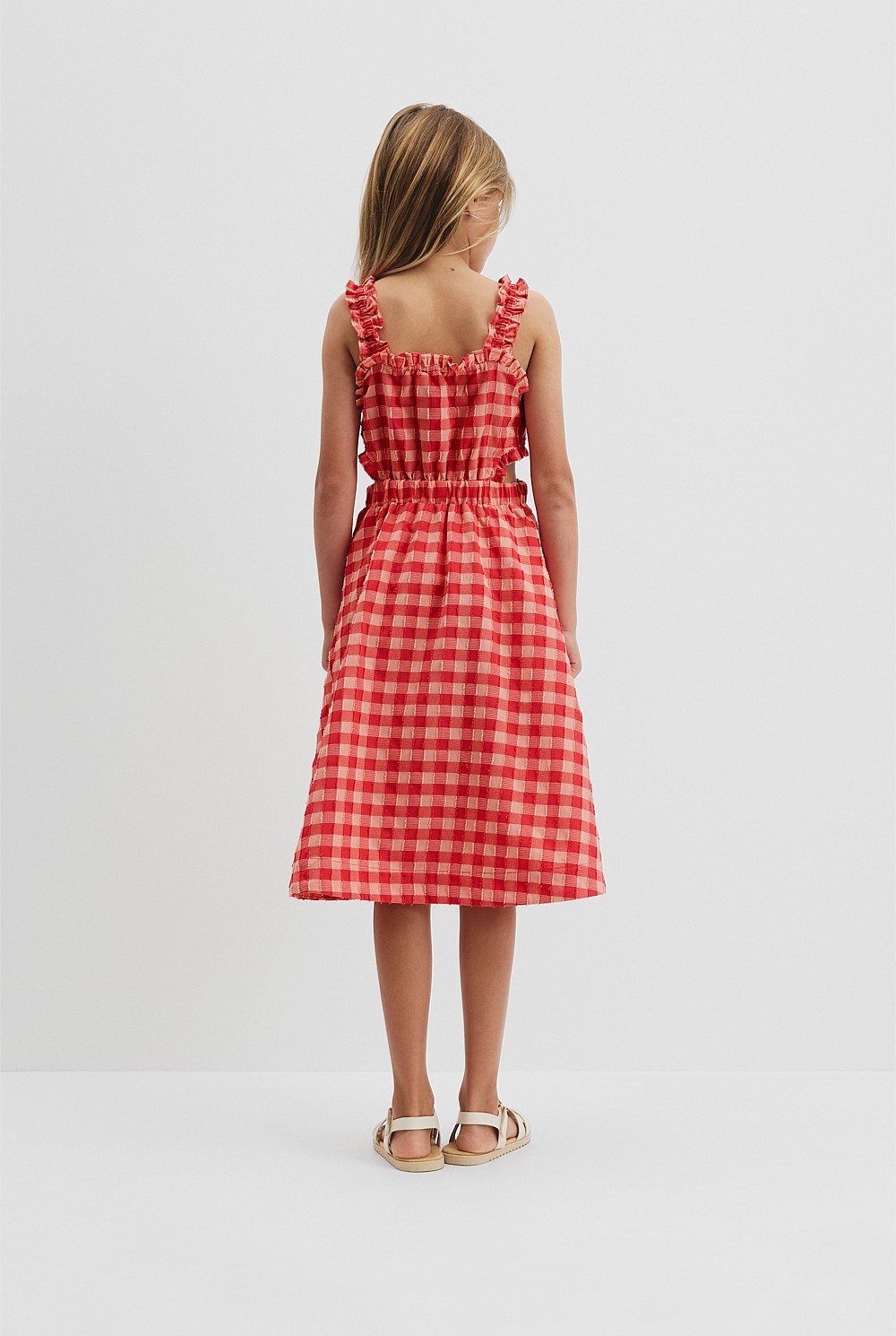 Gingham Midi Dress