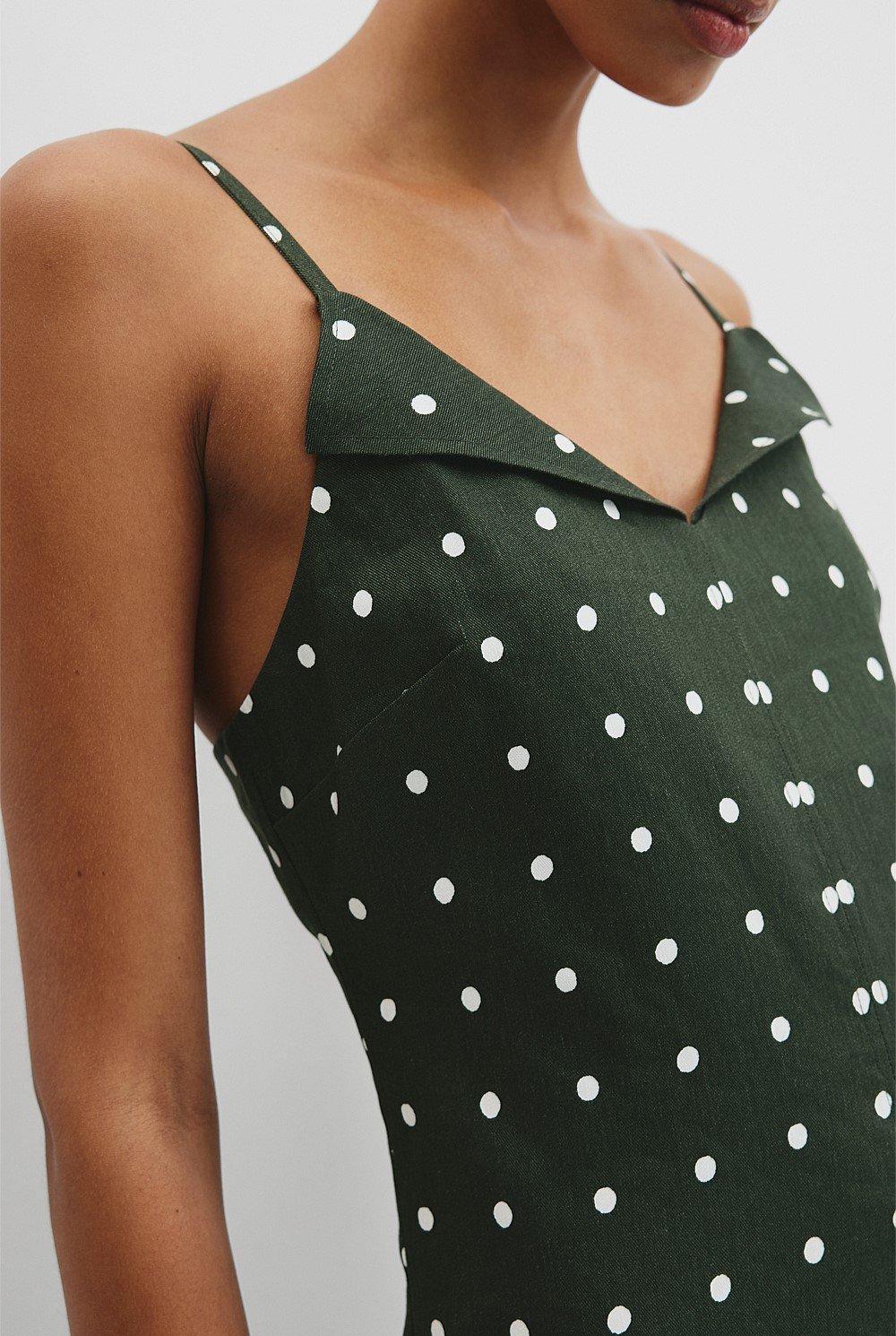 Print Stretch Slip Dress