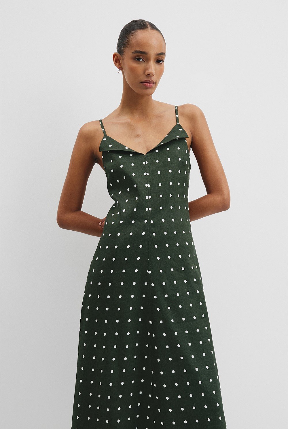 Print Stretch Slip Dress