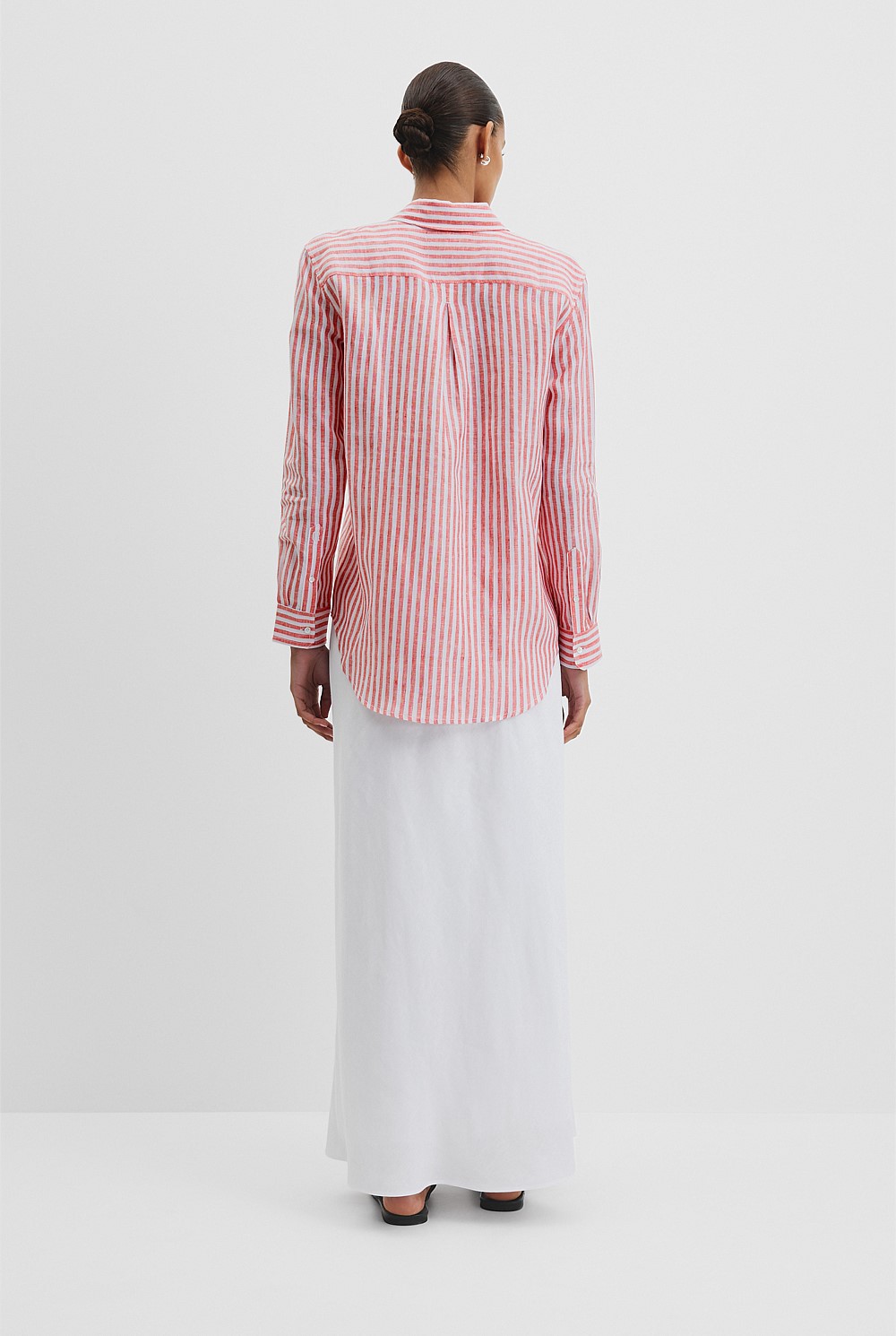 Organically Grown Linen Stripe Shirt