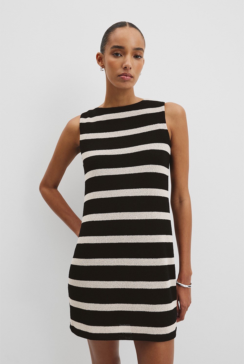 Stripe Textured Dress
