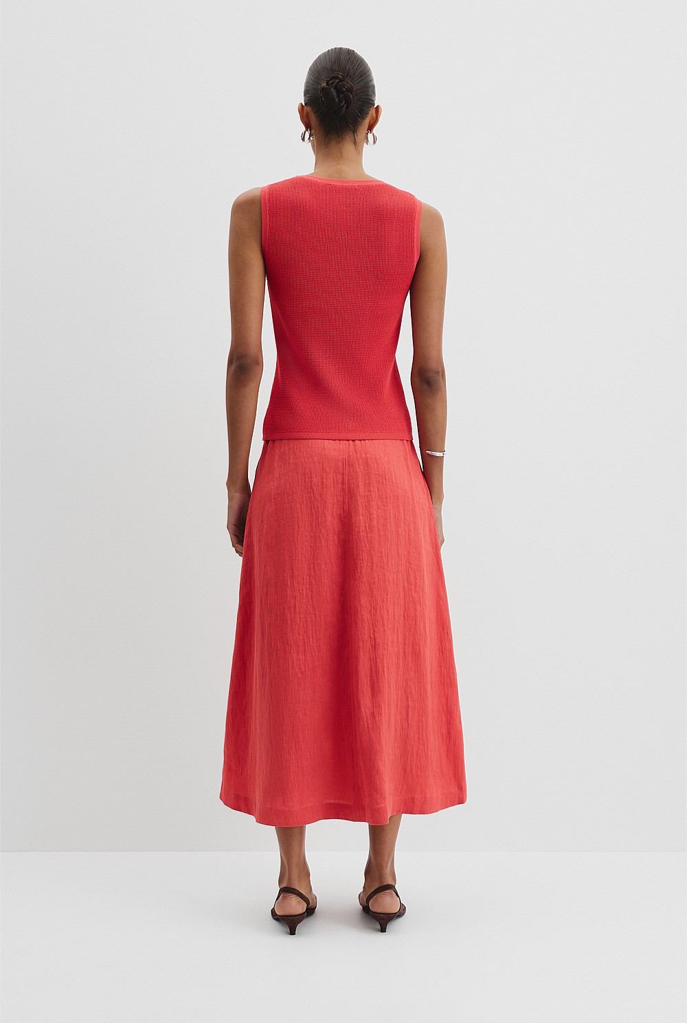 Waffle Crew Knit Tank