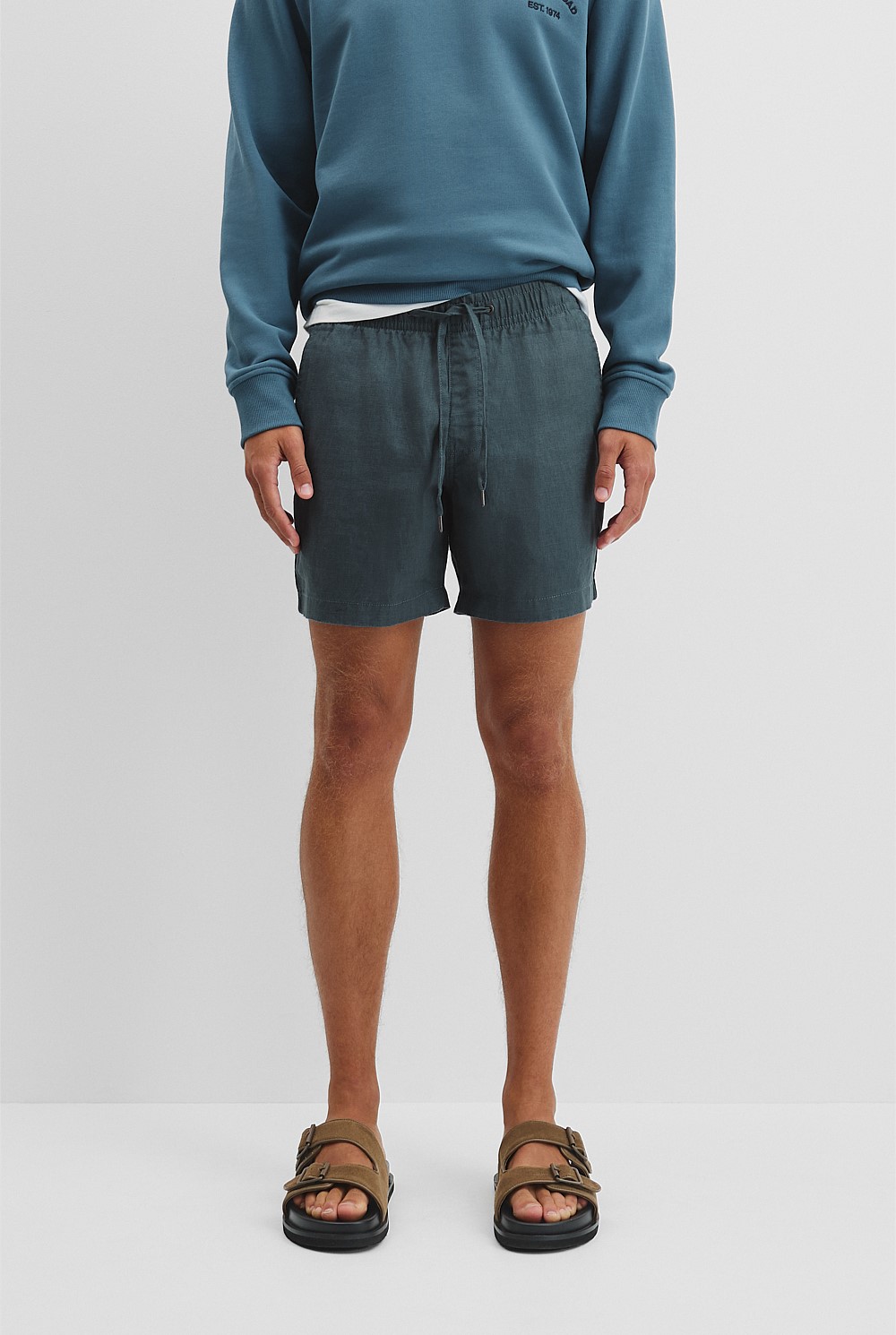 Organically Grown Linen Drawcord Short