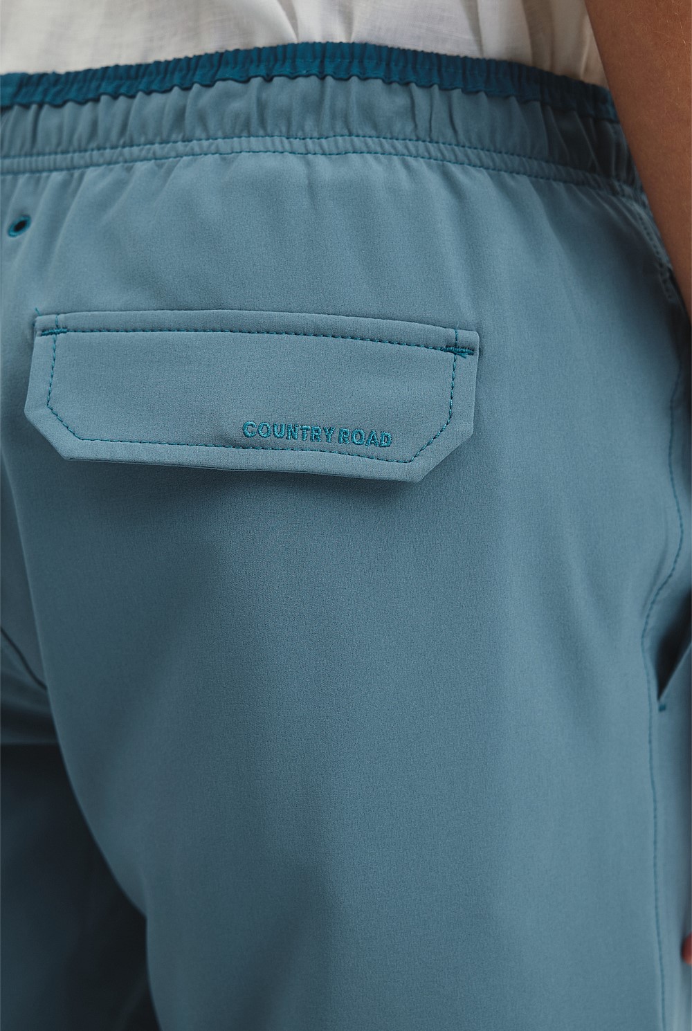 Recycled Polyester Blend Contrast Swim Short