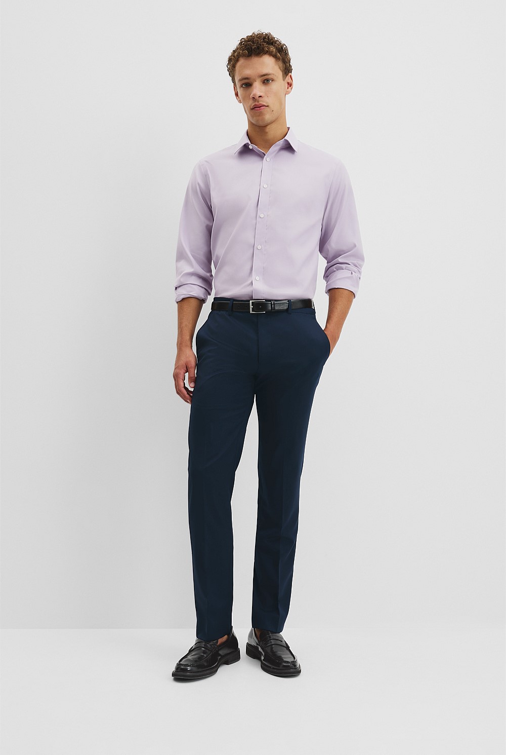 Regular Fit Textured Travel Shirt