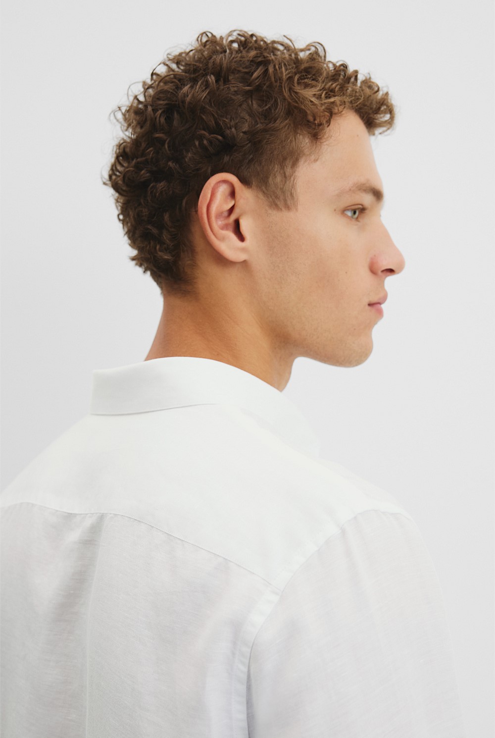 Long Sleeve Slim Linen Cotton Shirt