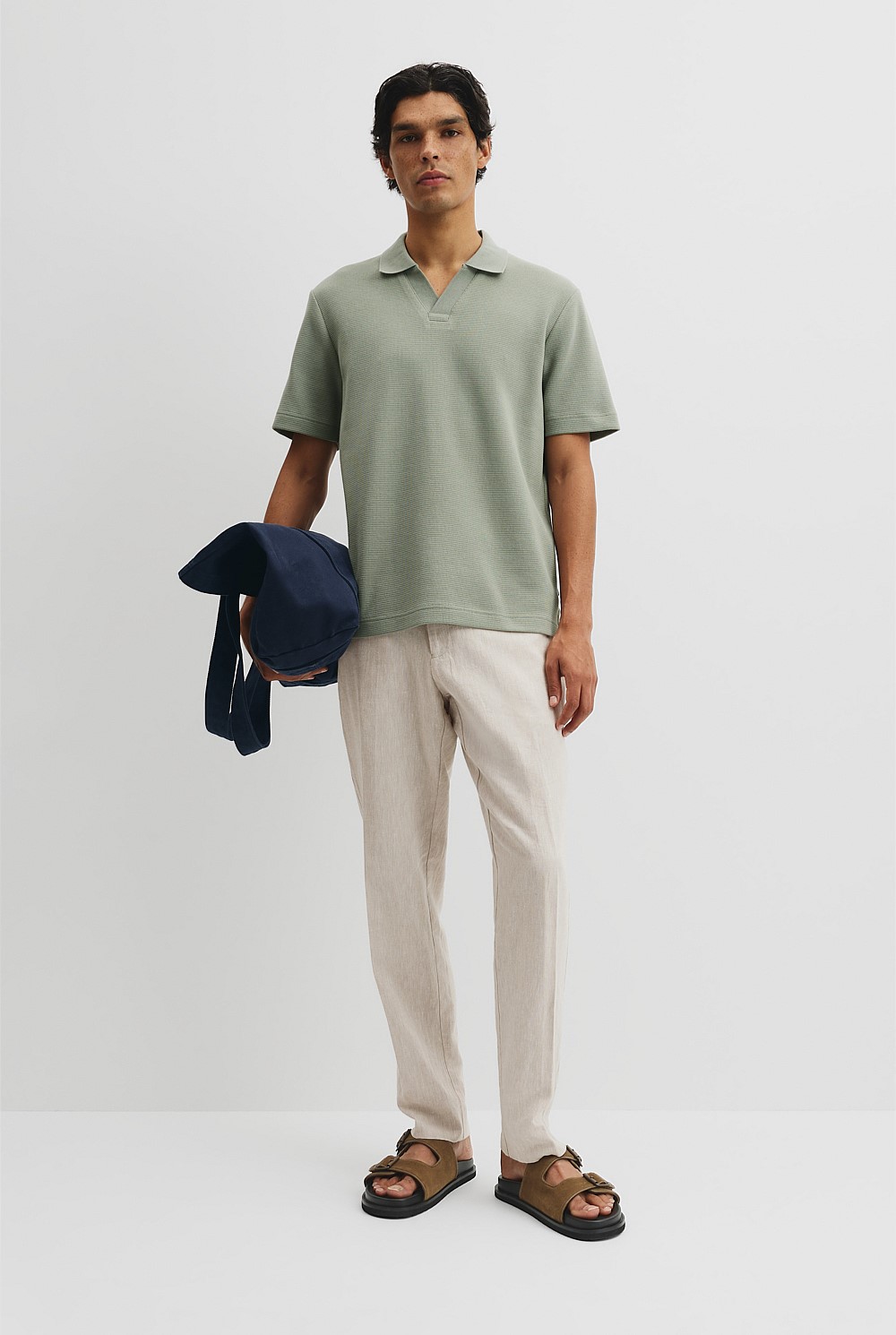 Australian Cotton Waffle Polo