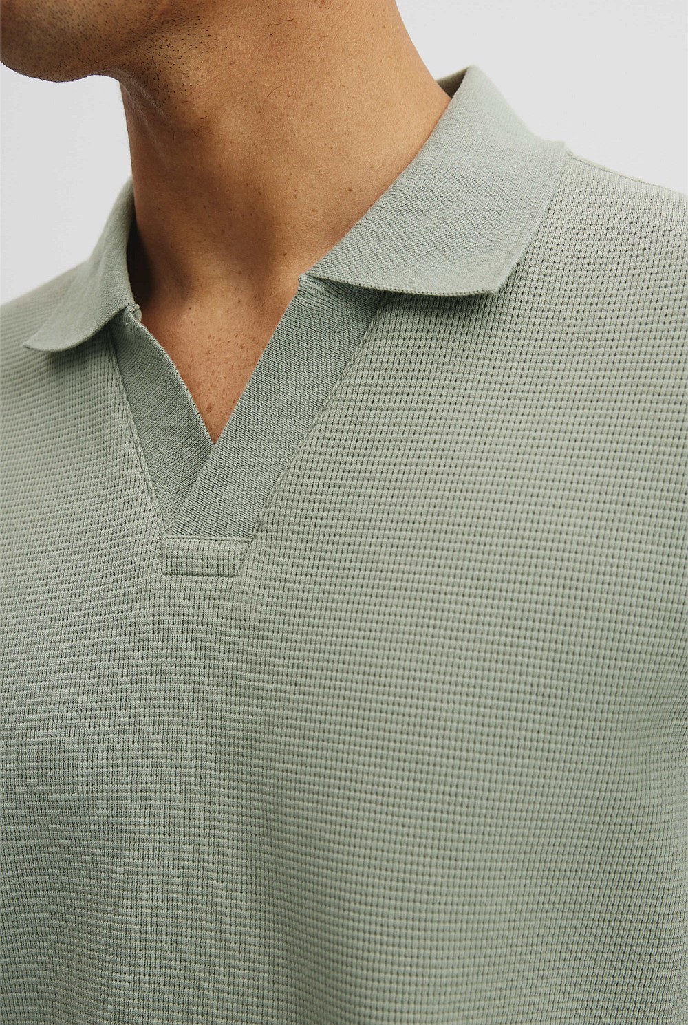Australian Cotton Waffle Polo
