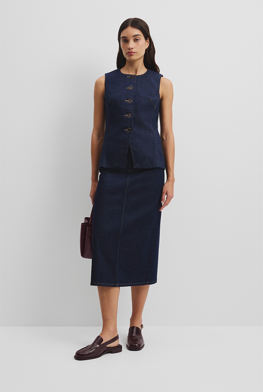 Denim Sleeveless Top
