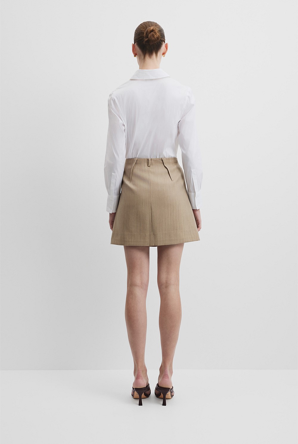 Wool Mini Skirt