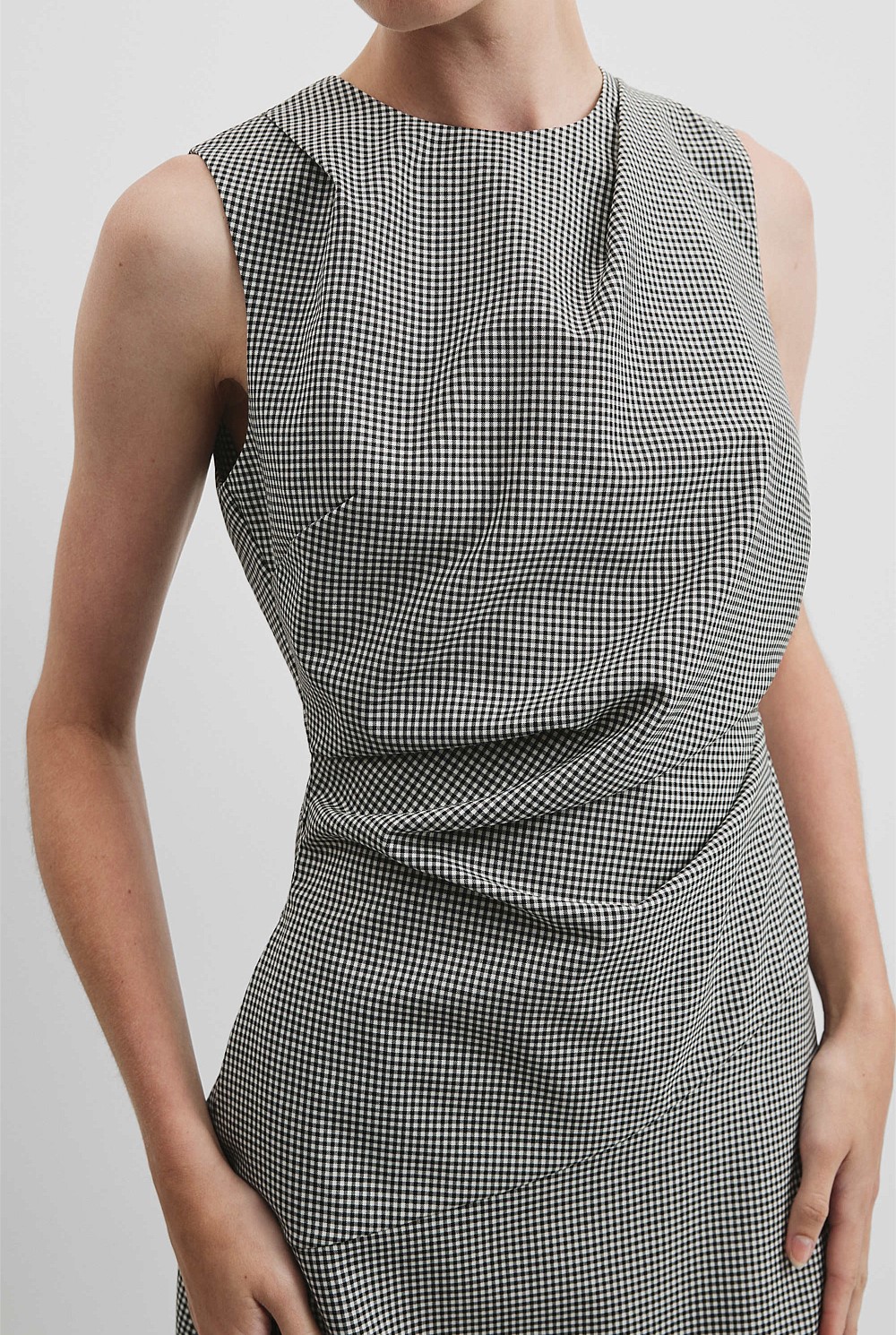 Gingham Midi Dress