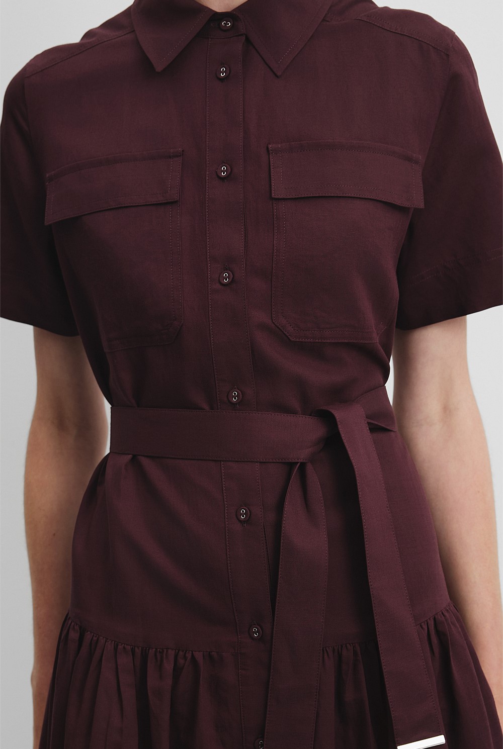 Flared Shirt Dress