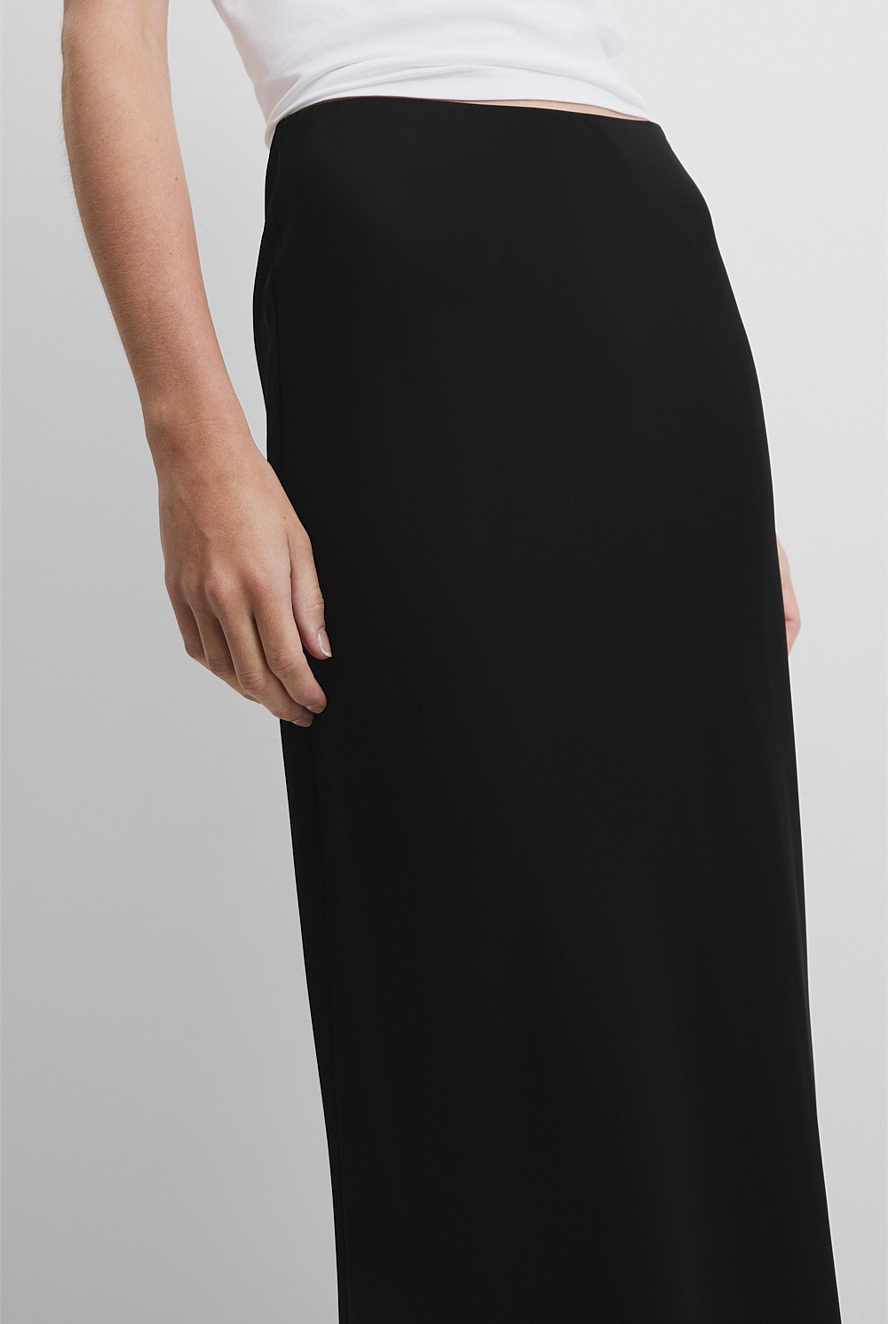 Crepe Bias Skirt