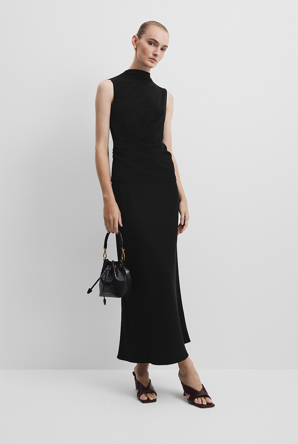 Crepe Drape Top