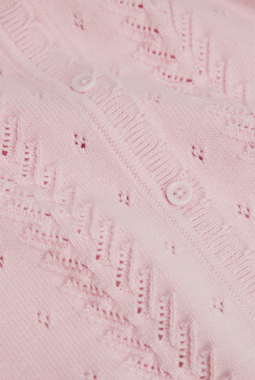 Organically Grown Cotton Cord Knit Cardigan